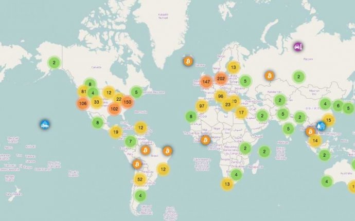 Bitcoin Store Map - Business Insider