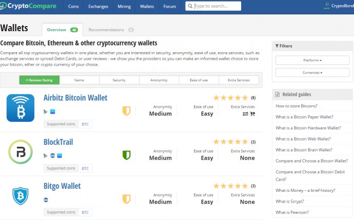 How to Choose a Bitcoin Wallet? | CryptoCompare.com