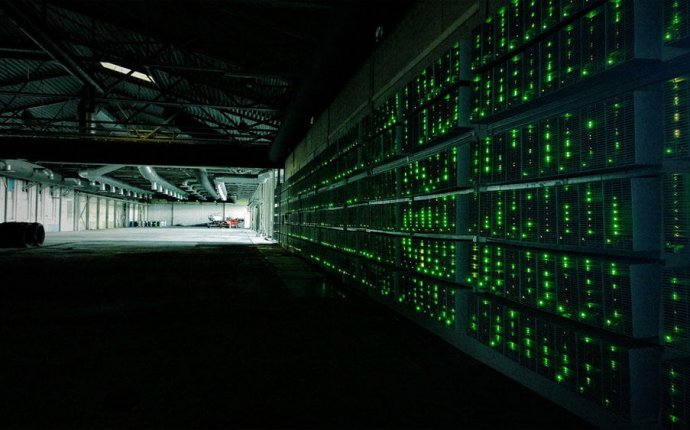 Bitcoin mining server farms