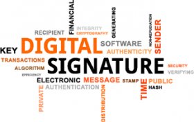 digital signature word cloud