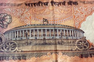 India rupee parliament