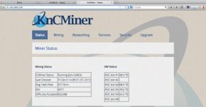 KnC Jupiter CGMiner Status