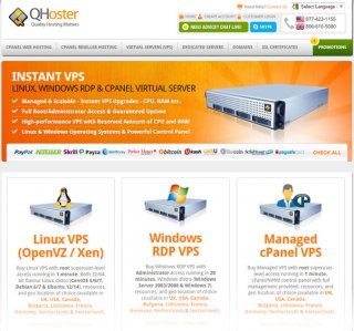 QHoster Bitcoin VPS Hosting